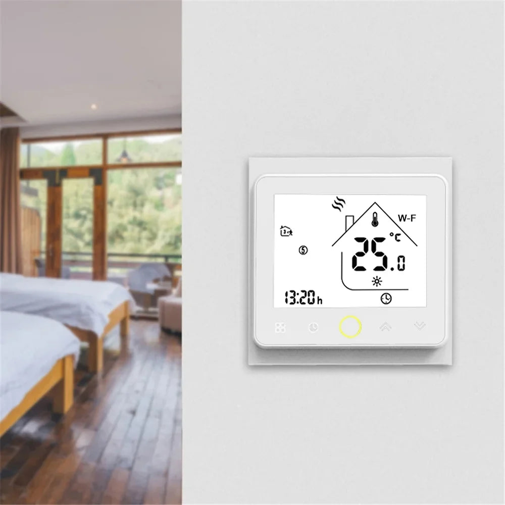 Boiler Control, Compatible Wi Temperature liquid/Gas Smart with Home Fi Tomshoo Thermostat Controller