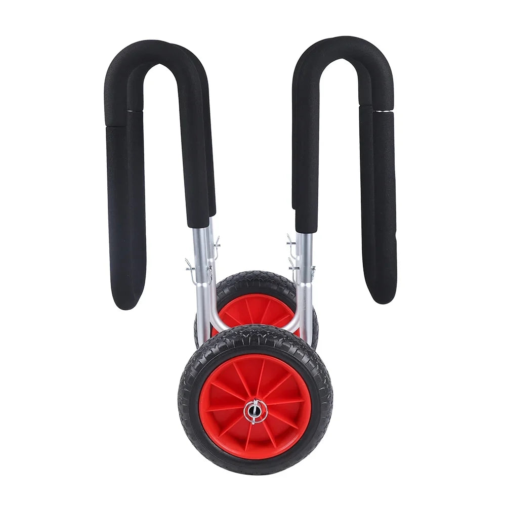 Veneer Paddle Trailer, Carrier Cart, Stand-Up Surfboard Beach Solid Airless Wheel Portable Beach Cart Board Double Aviation Cart Aluminum SUP PU