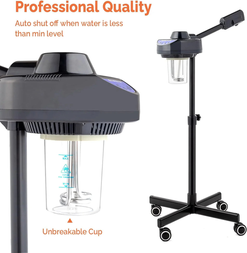 Home, Steamer Hot for Cleaning Sprayer, Care Deep Personal Beauty Steamer, Ozone Spa Facial with Rotatable Mist Salon Professional Steamer Face Esthetician Skin