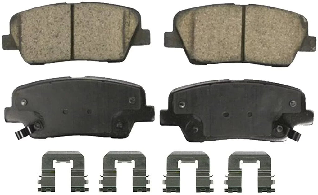 2014 and Santa 2011 2013 Axle Replacement Detroit Ceramic 2012 2010-2012 Brake Pads for Kia - Rear 11-14 Sorento, Front 4 Fe, Hyundai Brake 2010 Pads