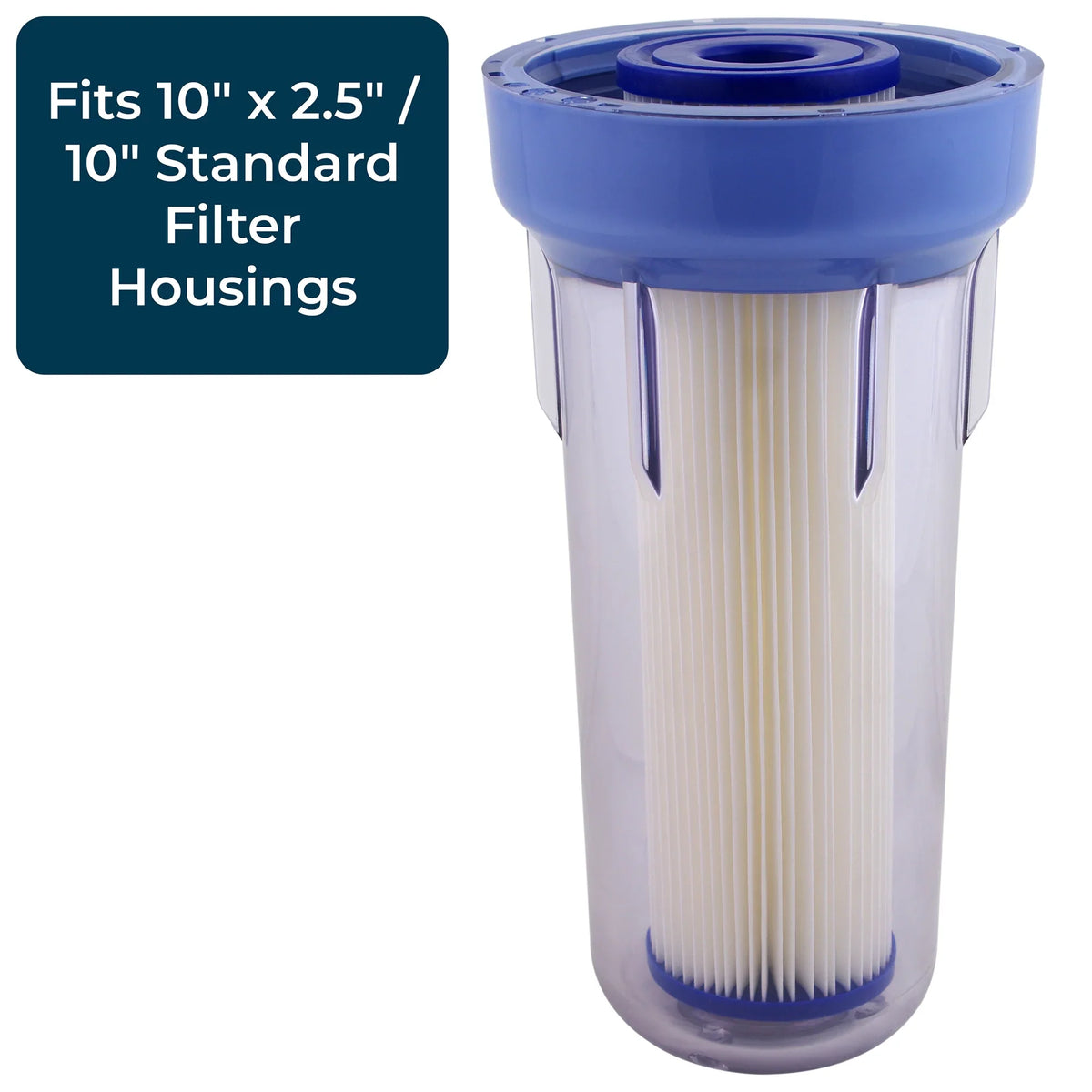 Pleated Pack) 2.5" Filter x SpiroPure 10 (24 Cartridge, Micron 30 Polyester