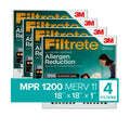 Reduction Air 3M Filtrete Furnace Filter, by 4 MPR, 11, Filters MERV HVAC 1200 18x18x1, Allergen