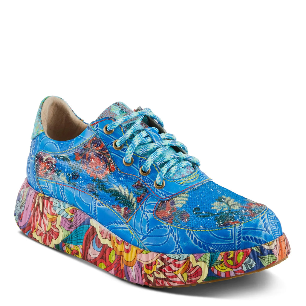 Spring | Energetic Multi Patterns Step US L'Artiste Multicolored Unique 10.5-11 CAFFEY / EU Sneakers Blue 42 Fashion Women's
