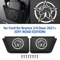 Organizer Metal liquid Door for Pocket Scratch 2/4 Proof EDITION), Box Panel Rear Pair Bronco for Black ALLTIMES Resistance,1 Dust Door 2021+(OFF-ROAD Proof