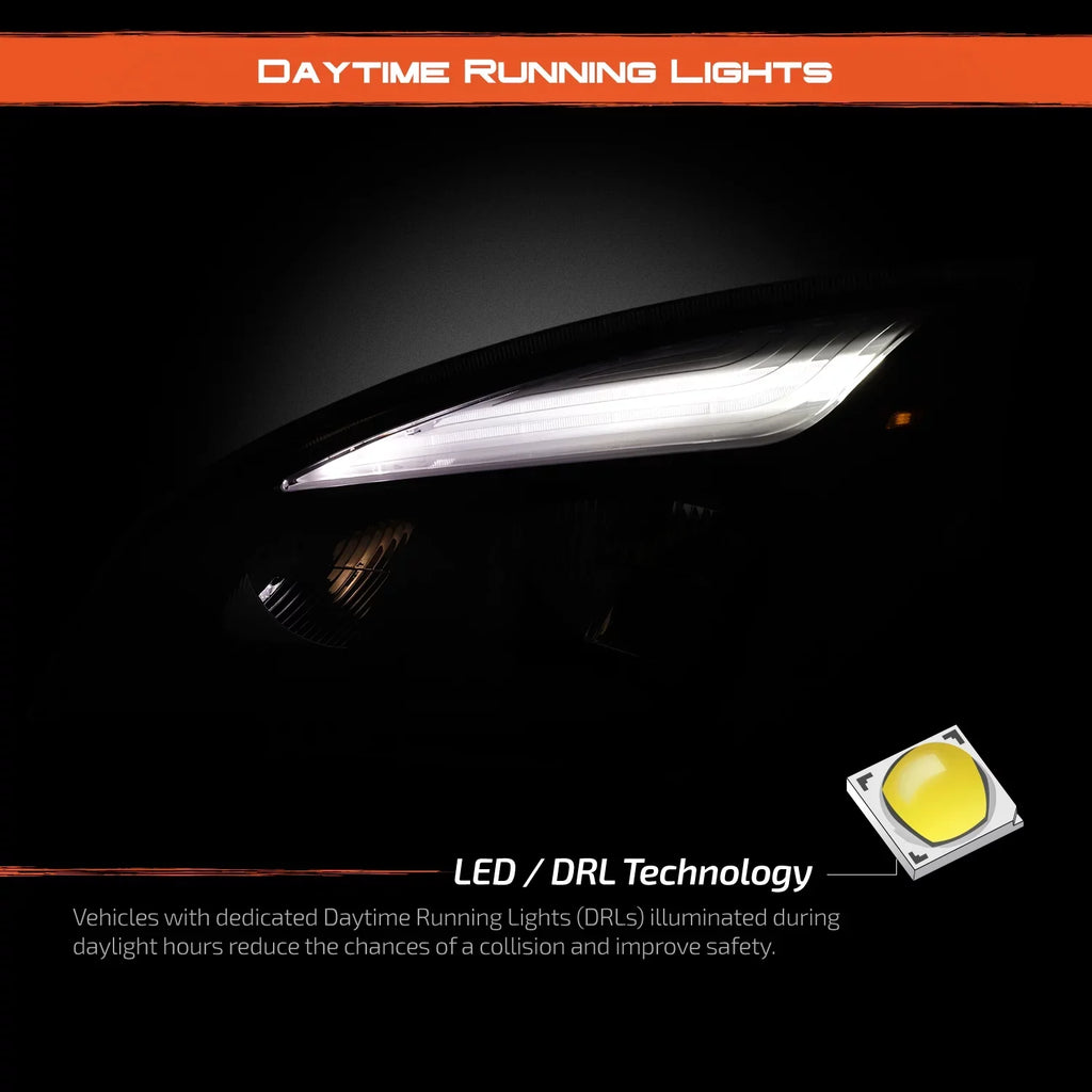 OE Fits - - 126 Full-LED Side 113 Black AKKON Cascadia 116 125 2018-2023 Replacement Headlights Driver Housing Freightliner