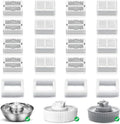 Ceramic 67oz/2L with Steel Replacement Foam Cat Carbon Filters, Cat Filters Wave Fountain liquid Cupcake Cat Filters, 16 Fountain(20PACK) NautyPaws Fountain Stainless 4 Compatible and with and