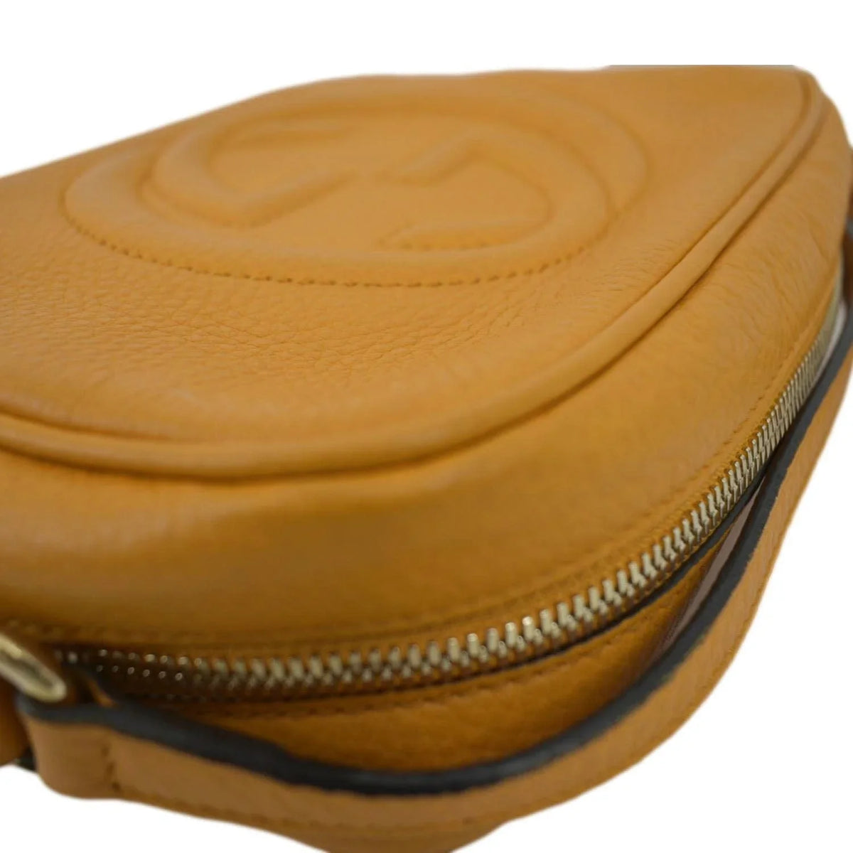 Soho Orange Crossbody Leather 308364 Disco Camera Bag Pre-owned