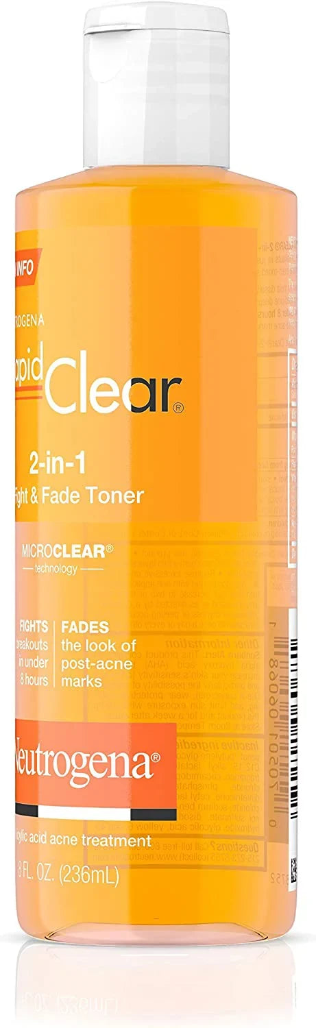 2) Toner Clear oz 2-in-1 Fade Rapid (Pack Fight & 8 of Neutrogena