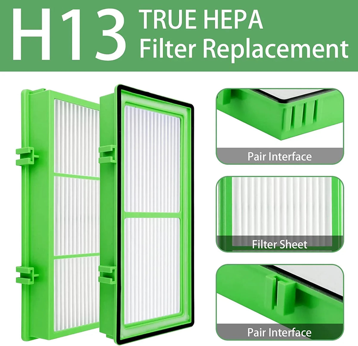 HAPF300AH-U4R compatible Purifier, & Allergen Parts Air Aer1Series Pre 8 with HEPA Filter + HEPA True True Remover, Holmes Filter) HAPF30AT HAP242-NUC True HAPF300AHD Remover HEPA (4