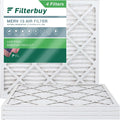 Pleated Filters 16x16x1 MERV (4-Pack) Filterbuy Furnace HVAC 13 AC Air