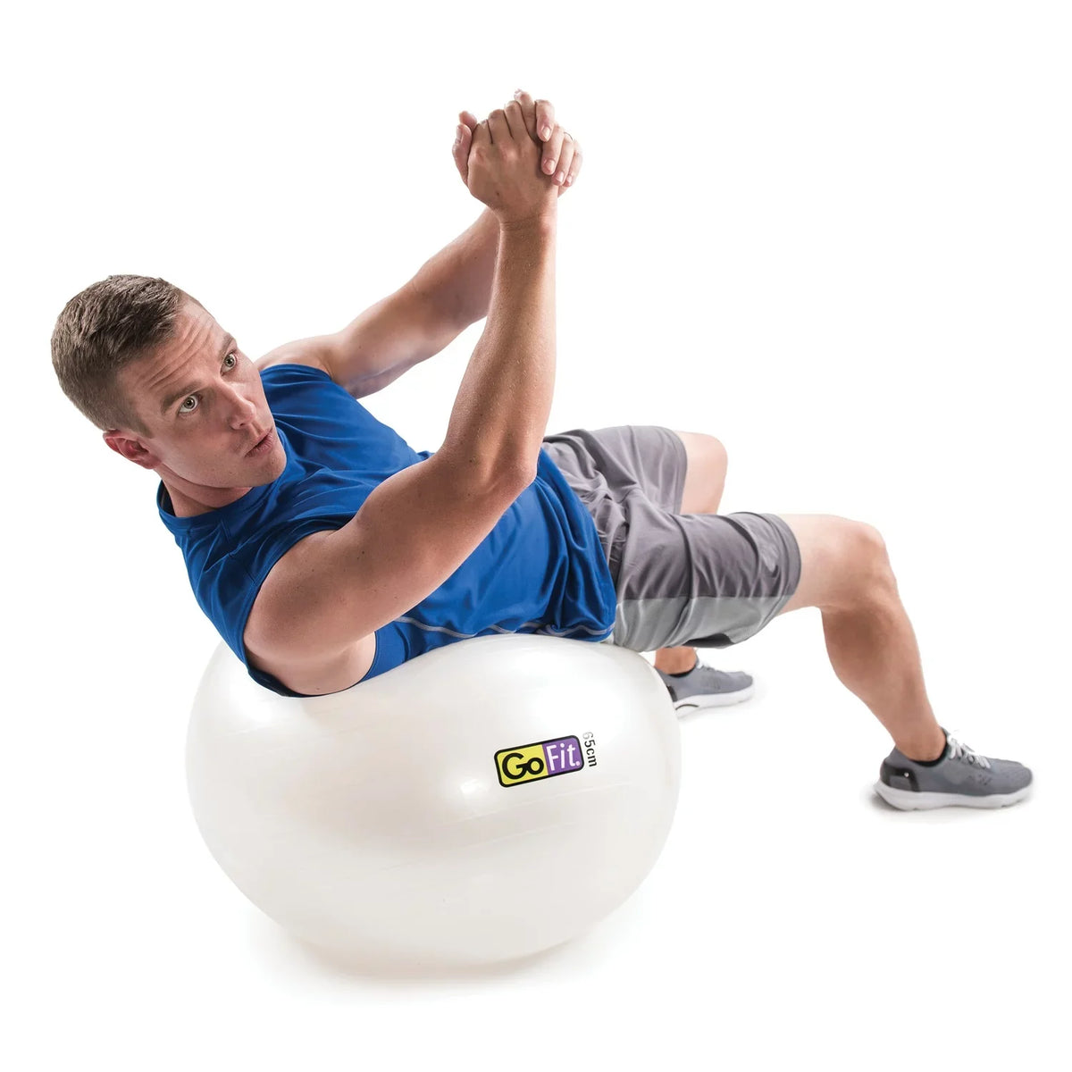 GF-65 Full-Body Composition Pump Scale cm; Ball White) and GoFit with HBF-514C Exercise Ball Bathroom (65 Black Omron Monitor
