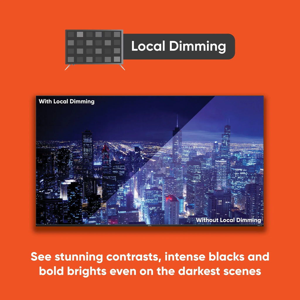 55” Dolby Local Smart UHD with (100071701) QLED HDR TV Vision, 120hz Effective onn. 4K Dolby and Roku Rate, (2160p) Refresh Dimming, Atmos,