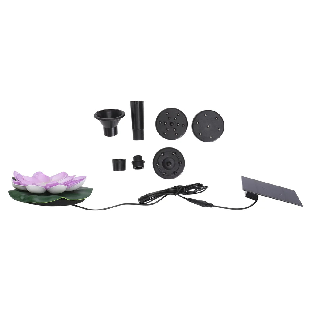 Fountain Floating Pond Set exterior Gongxipen Fountain Waterscape Solar Lotus 1 Fountain