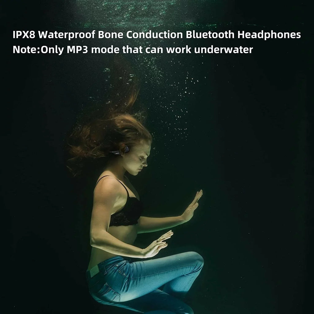 Headphones IPX5 Waterproof Bone Ear 5.3 Open Conduction Headphones