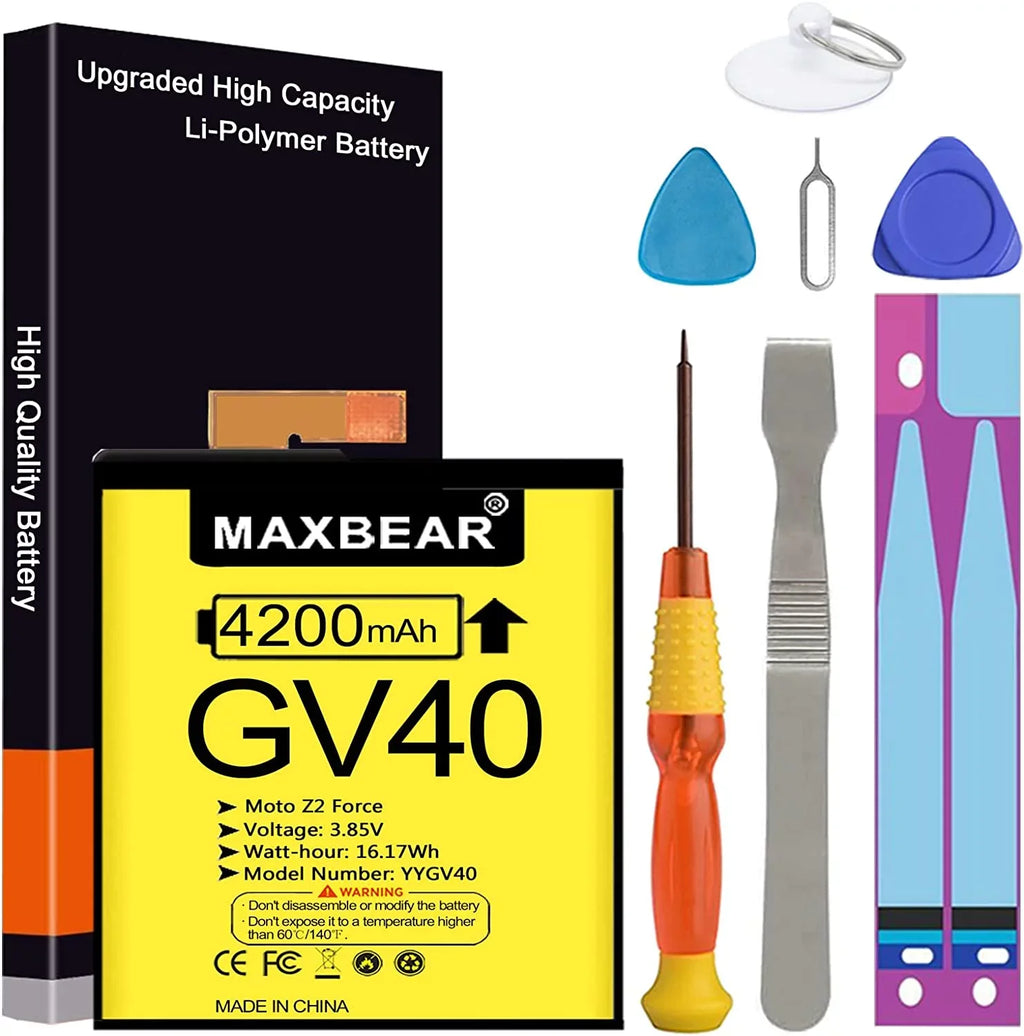 4200mAh Li-Polymer Moto Replacement (Upgraded) Z GV40 y, y Built-in Droid SNN5968A Force