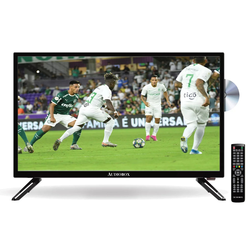 TV-24D 1366 Combo 24-In. Remote Charger, with 768 Portable Audiobox TV/DVD Car Widescreen x and TV-24D HD