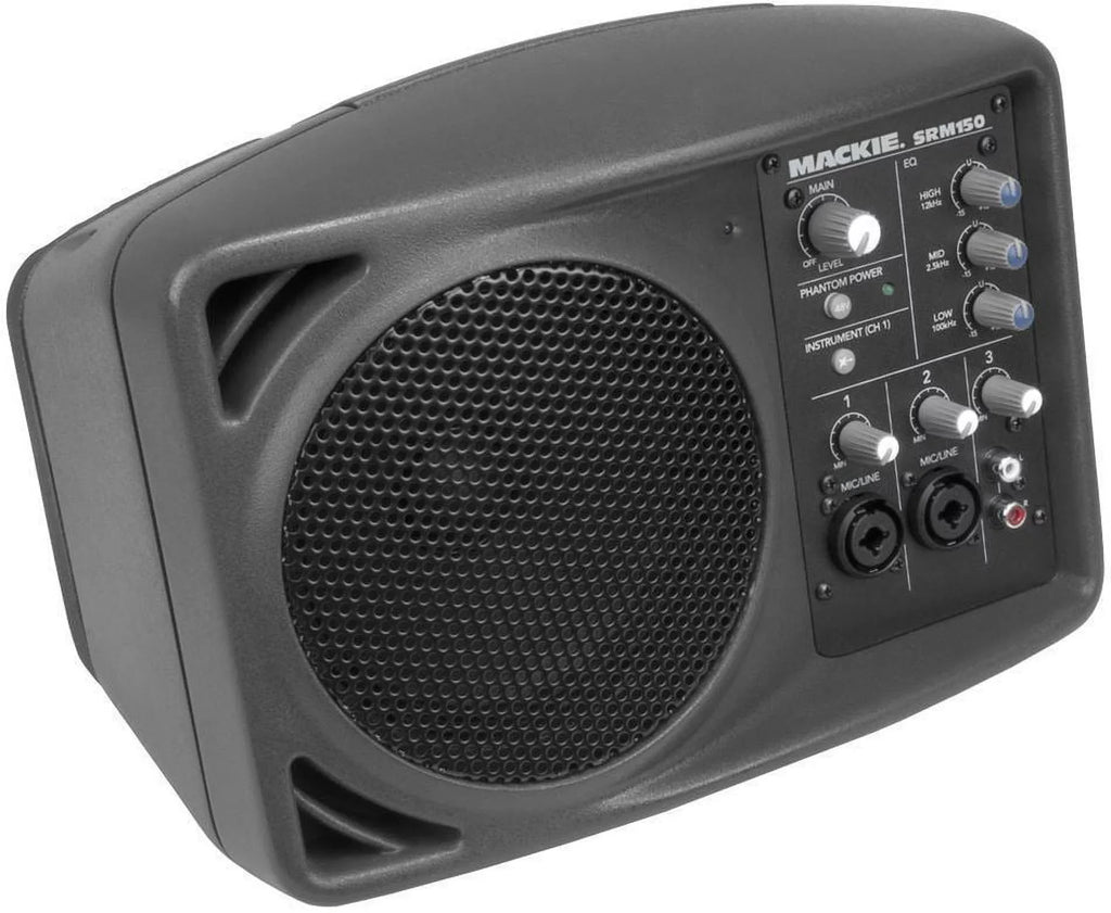 Mackie SRM-150 New PA Travel Monitor Powered SRM150 Bag + Active Speaker