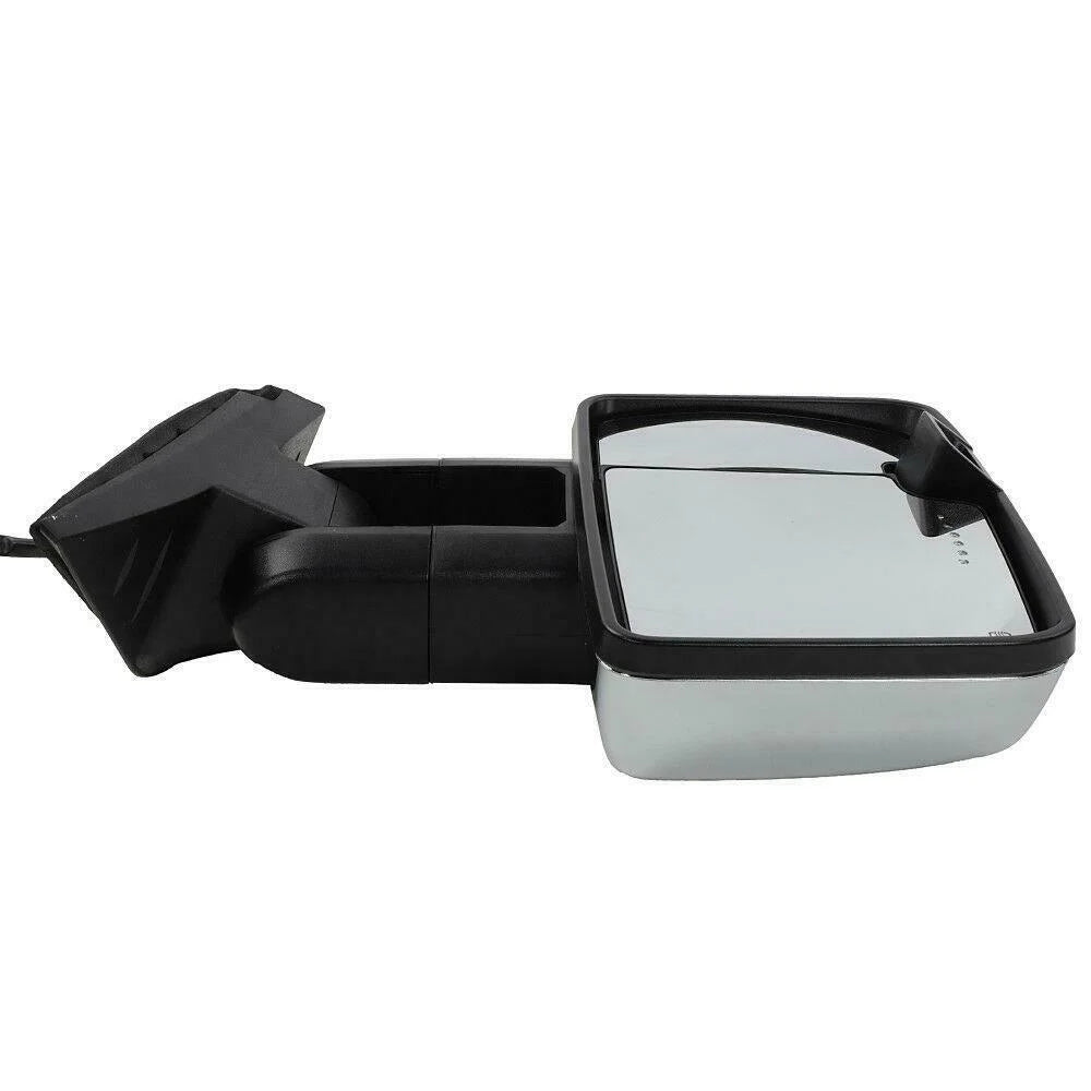 GMC Chrome Chevrolet Teledu Power Heated Mirrors For Towing Lamp Signal&Backup LED