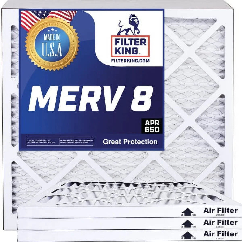 MERV Filter | dimension: IN 8 Filters x Furnace Actual King 4-PACK Air Filter 27 20x27x1 Pleated A/C 20 | MADE .75" | | x USA HVAC