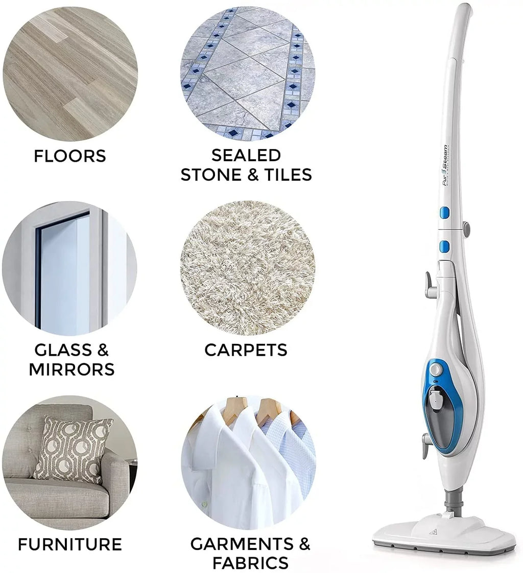 Laminate, Use Detachable 10-in-1 Convenient Mop Cleaner Steam Carpet on Handheld with Unit