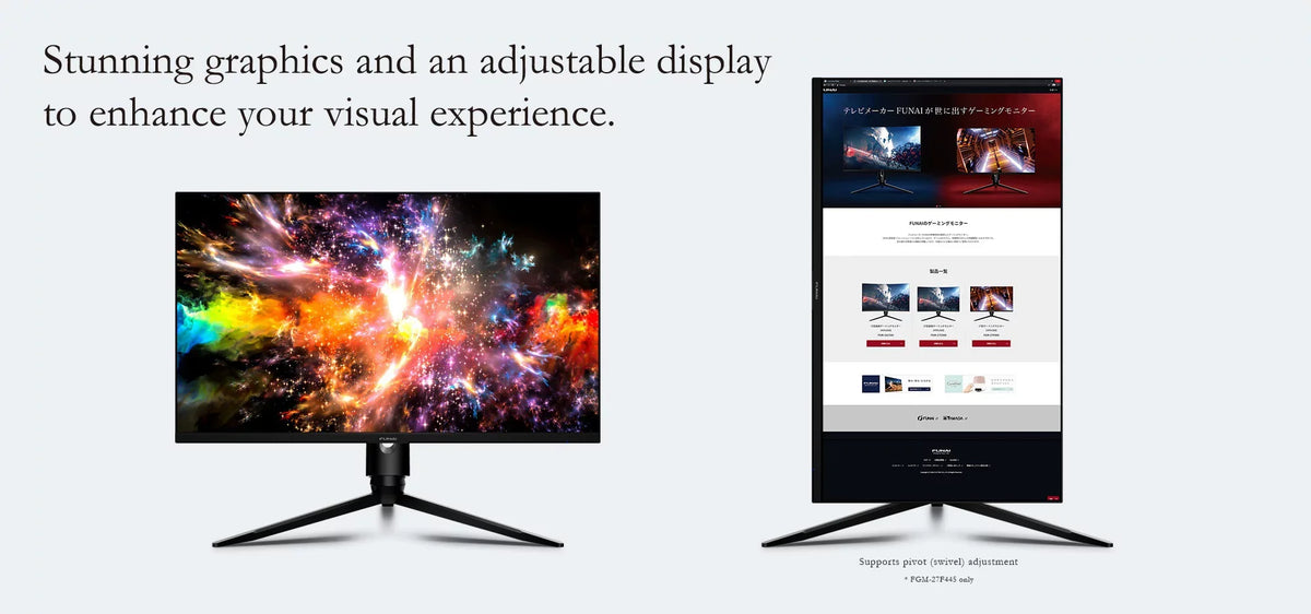 AMD 27" Premium Monitor FHD Funai Gaming (FGM-27F445) FreeSync™ Enabled 1ms, 240Hz, VA, HDR,
