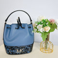 Leather Reed Kors 35S4S6RM6U IN Messenger DENIM Bucket Michael Medium Crossbody Belted