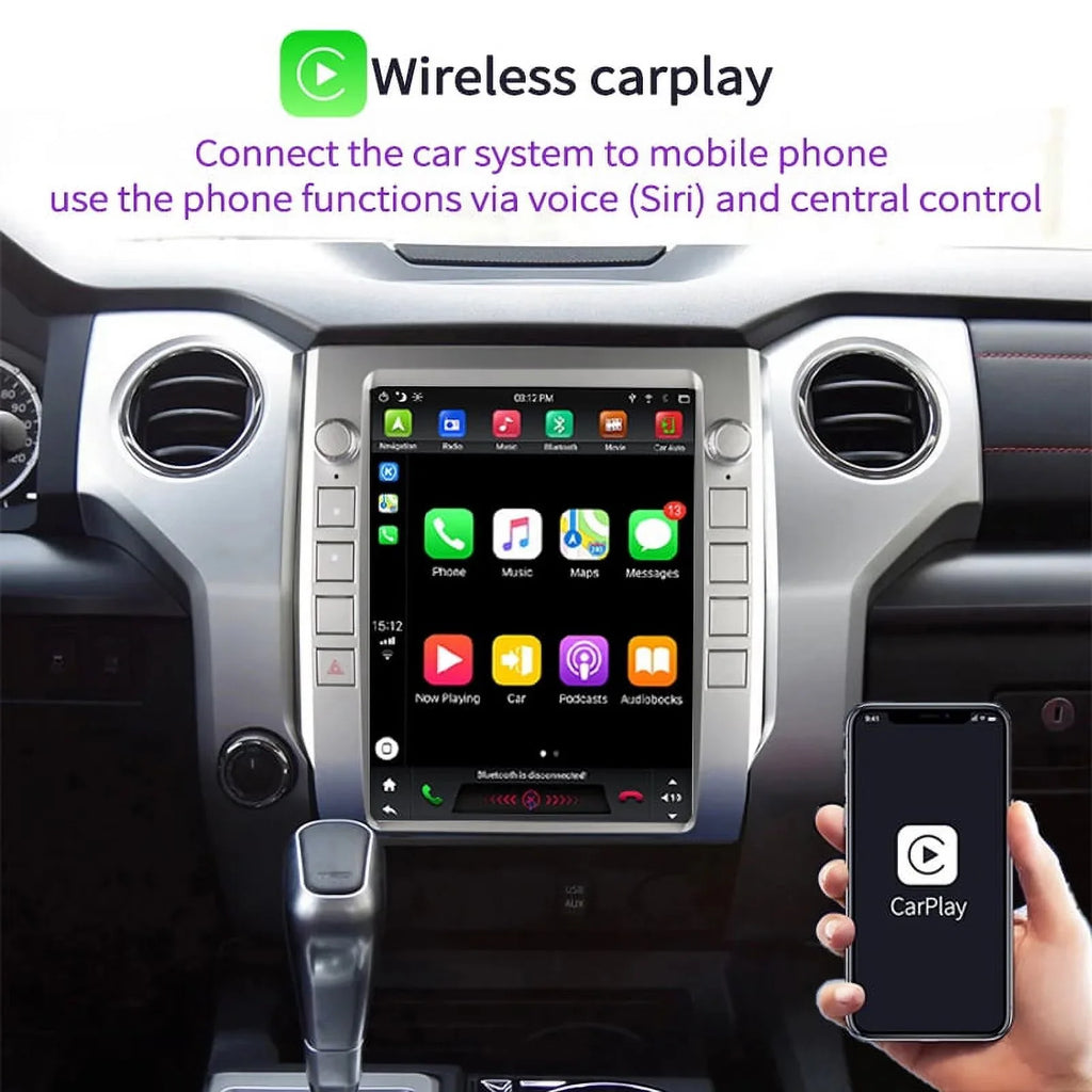 Inch Head For Radio Auto , 4GB+64GB Android Carplay Car , 2014-2020 Player Tundra Android Unit Car Built-in 12.1 Stereo Multimedia