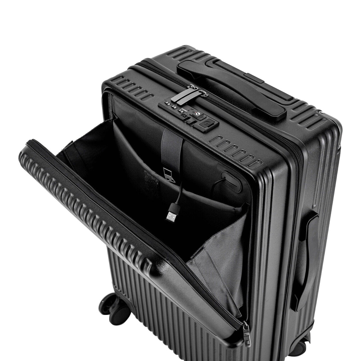 Lightweight Set Lock Suitcase Hardside Hardshell TSA Business Spinner Luggage