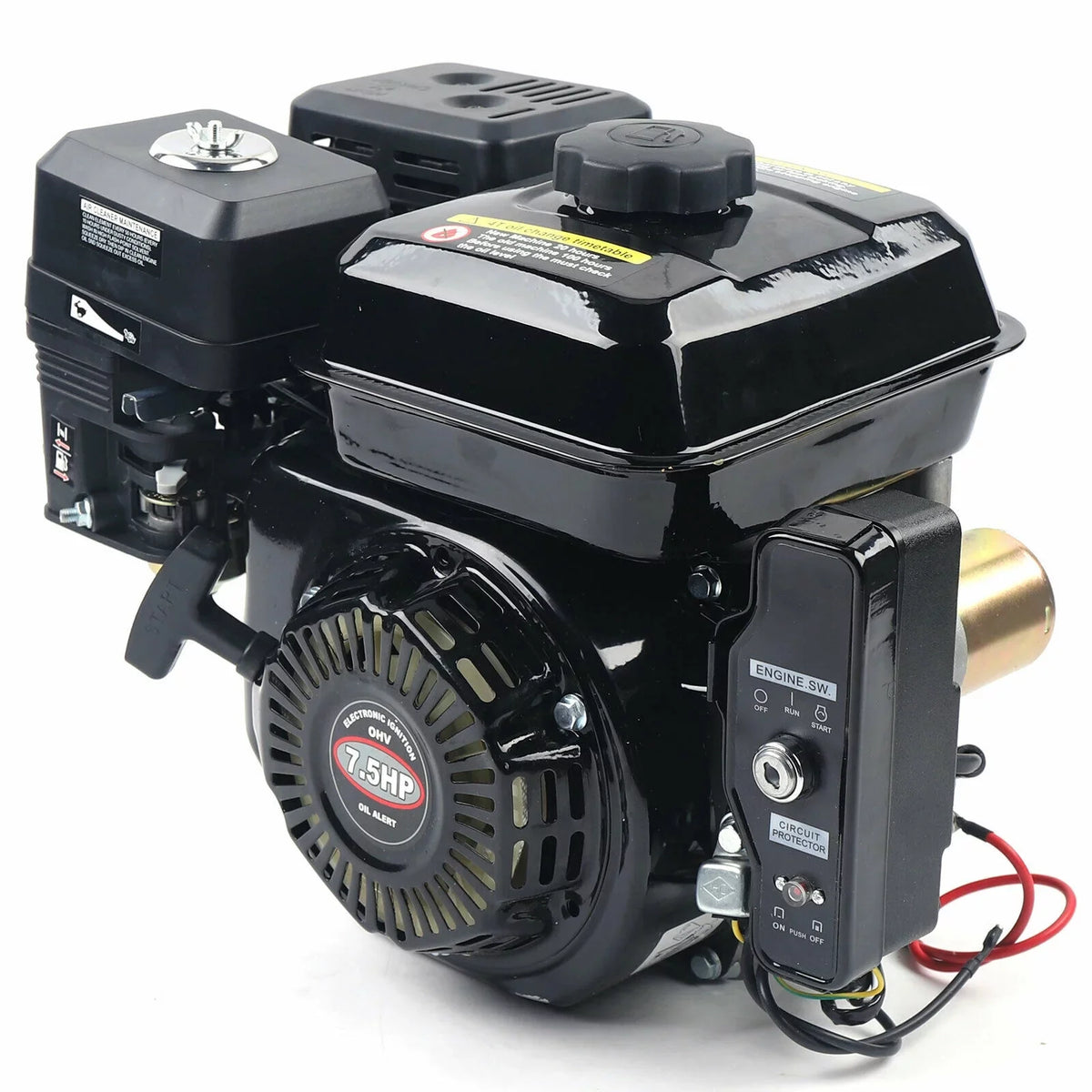 Gasoline Shaft Gas Lawnmower Overhead 212CC Industrial Motor Engine Scarifier Power Design Generator Start 3600RPM Electric HP 7.5 OHV Valve Side 4-Stroke for Engine Log Compressor Splitter Grade Pump