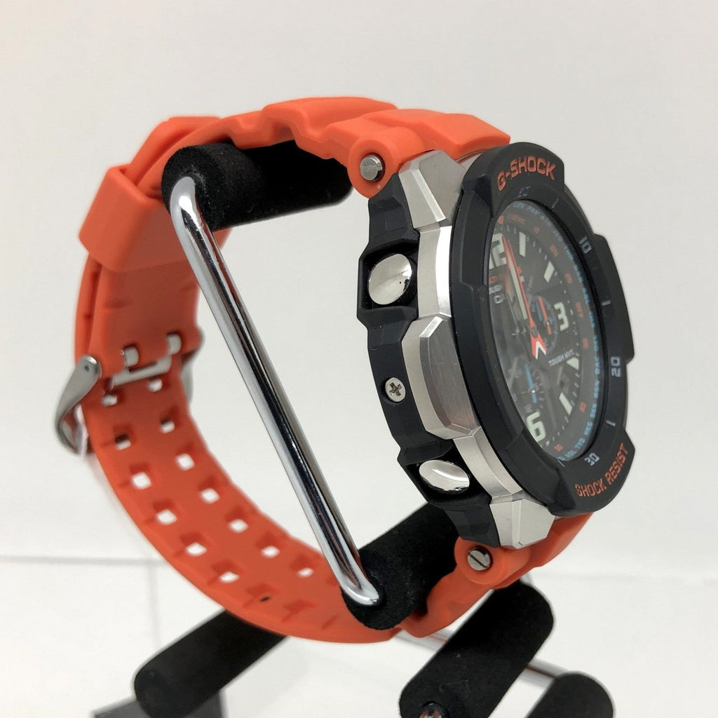 Mikunigaoka Black GW-3000M-4AER (Good) Watch Analog Pre-Owned Men's ITUCHLKMSUYO G-SHOCK Solar Resin CASIO COCKPIT Stainless Store SKY Radio Orange Tough Steel