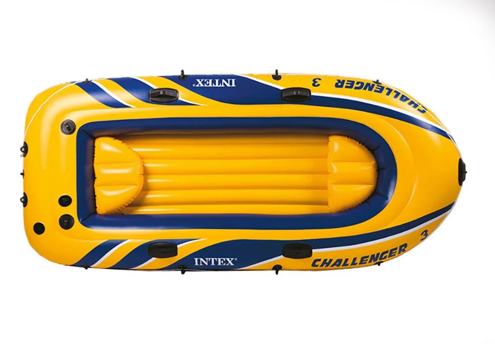 And Intex Set Pump Pack) Oars, (3 Yellow With Inflatable Boat Raft