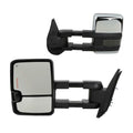 GMC Chrome Chevrolet Teledu Power Heated Mirrors For Towing Lamp Signal&Backup LED