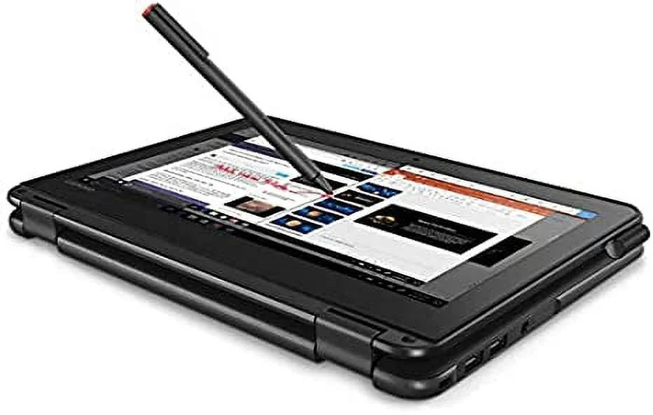 300e Winbook LENOVO SSD HD N3450 Box 64GB BLACK 81FY0019US 4 Open - 11.6"