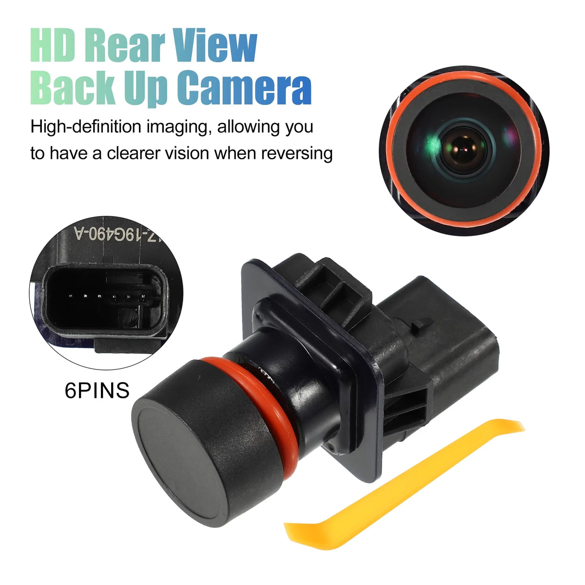 for Bar with 13-19 Bargains Unique Pry EG1Z19G490A View Car Taurus Camera Backup Rear