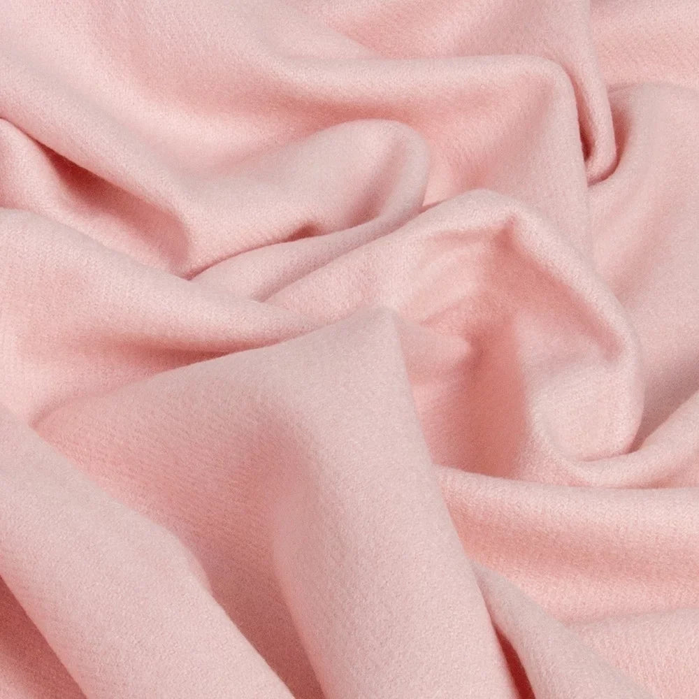 Dreamy 27.6x74.8-inch Soft Women Virgin Scarf with Tassels Warm Wool for Scarf Pink