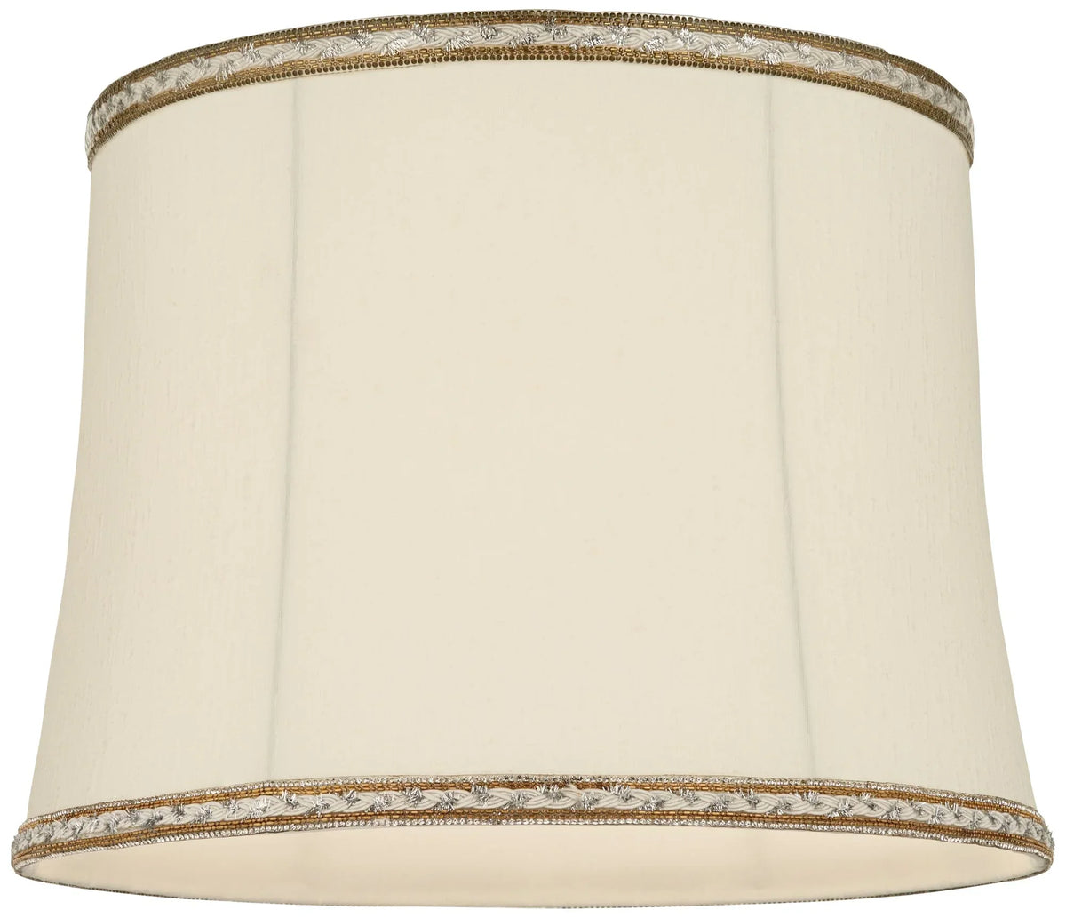 Cream Springcrest Fitting x Finial High 16" Drum Lamp Replacement 14" and Washer Harp 12" Medium Shades Bottom x Top Milano
