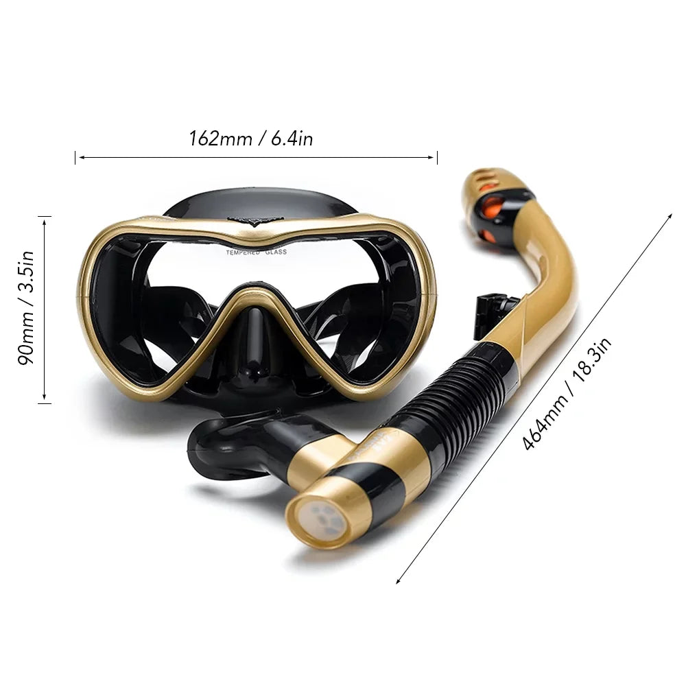 Tube Fog-Free Goggles and and Leakproof Snorkel with Snorkel Dive Set Confidence with Swim Andoer