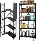 Duty Metal Kitchen Foldable Collapsible Wheels D Rack, 65" W Shelves, Storage Metal x Closet, Units 14" (5- for H x 5-Shelf on shelf storage) Garage Bakers Wire, Heavy Shelving 28" Organizer