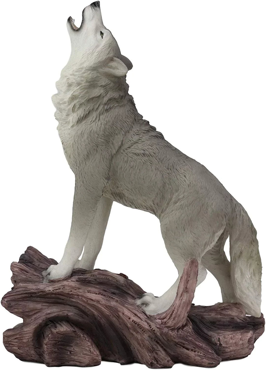 Spirit The Large Statue Cries Howling Of Night Gray Decor Wolves 12"H Wolf Alpha