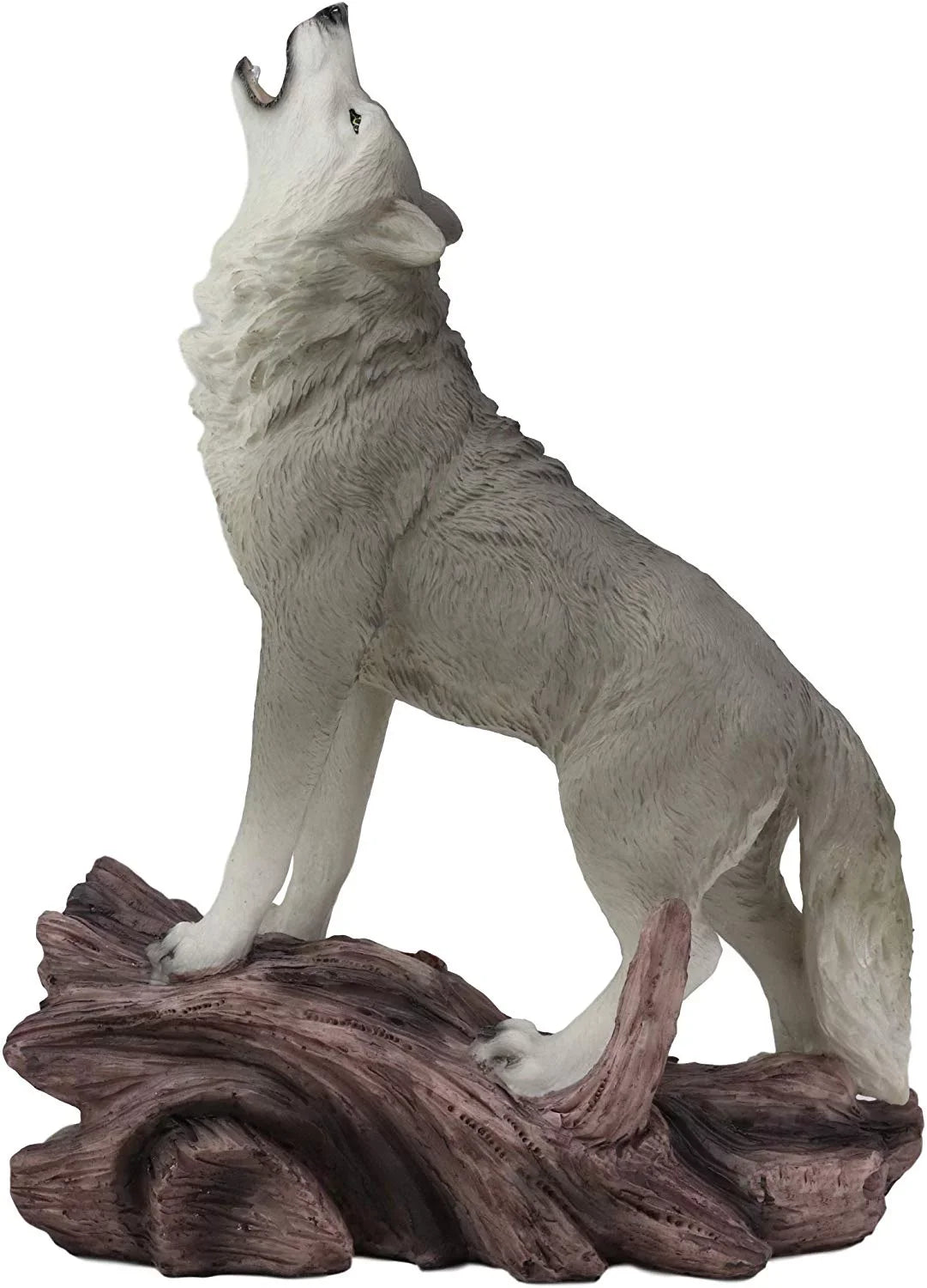 Spirit The Large Statue Cries Howling Of Night Gray Decor Wolves 12"H Wolf Alpha