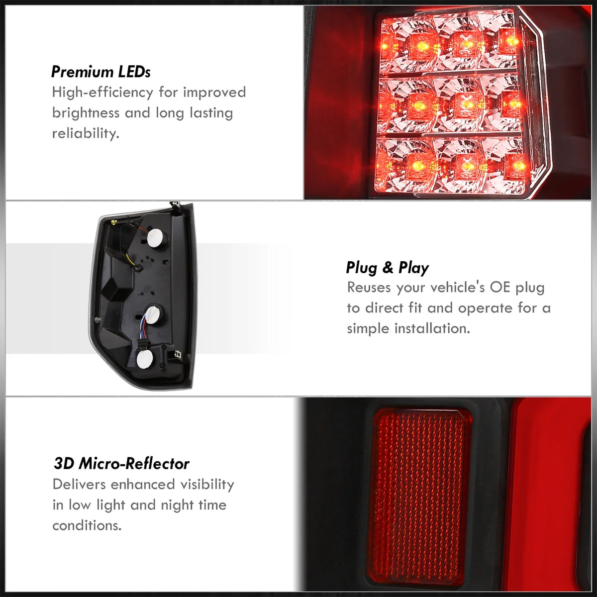 14 17 Signal 2018 Brake Housing 2015 Stop Pair 2020 19 Lens 2016 2021 For 16 Tube Tail Black 2014 Compatible/Replacement Distributors 18 Tundra 21 AJP Lights 2019 2017 LED Lamps 20 Red Clear 15