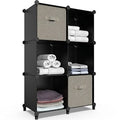 Kids,Closet, Storage Closet Bookshelf,Storage Cabinet Shelf Organizer, Cabinet Cubes Organizer Bookcase HOMIDEC Bedroom,Bathroom for Organizer Storage 6-Cube
