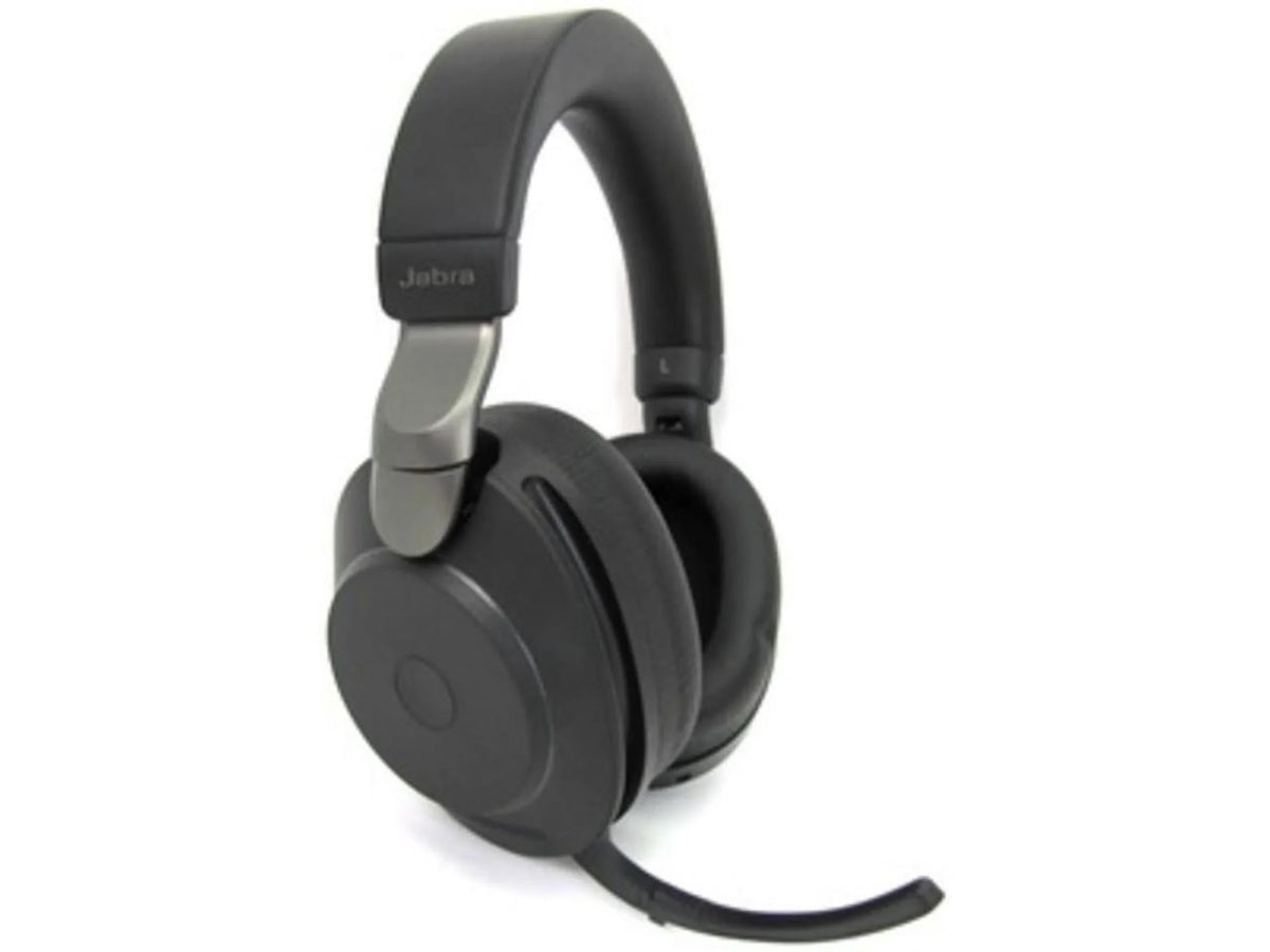 Black - Link380a, Stereo, Battery 37 Cancelling of Hours Headphones Jabra Evolve2 Noise Headset Life, Calls 85 Wireless UC for Music, Wireless Advanced Bluetooth and Headphones with