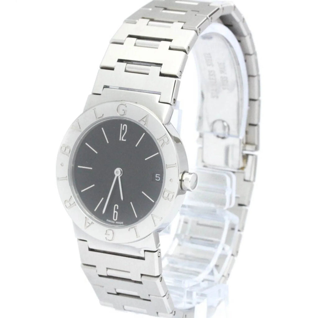 Steel Pre-Owned Unisex BF565431 Bvlgari Bvlgari BVLGARI Watch Quartz (Good) Polished BB30SSD