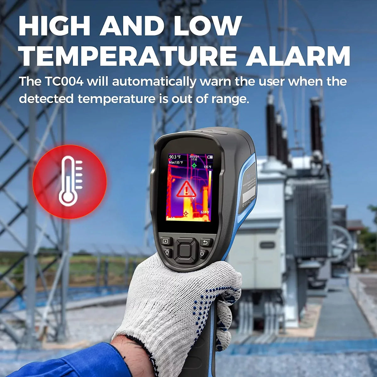 Imaging Handheld TOPDON Camera, Battery 192 Resolution Infrared TC004 IR Thermal 256 Thermal Life 12-Hour High Camera x Camera