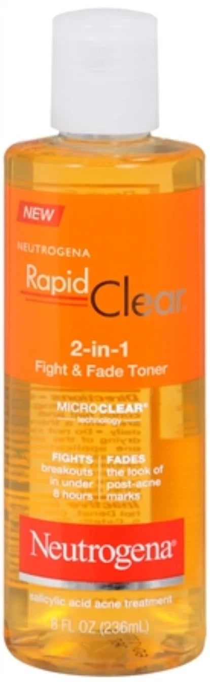 2) Toner Clear oz 2-in-1 Fade Rapid (Pack Fight & 8 of Neutrogena