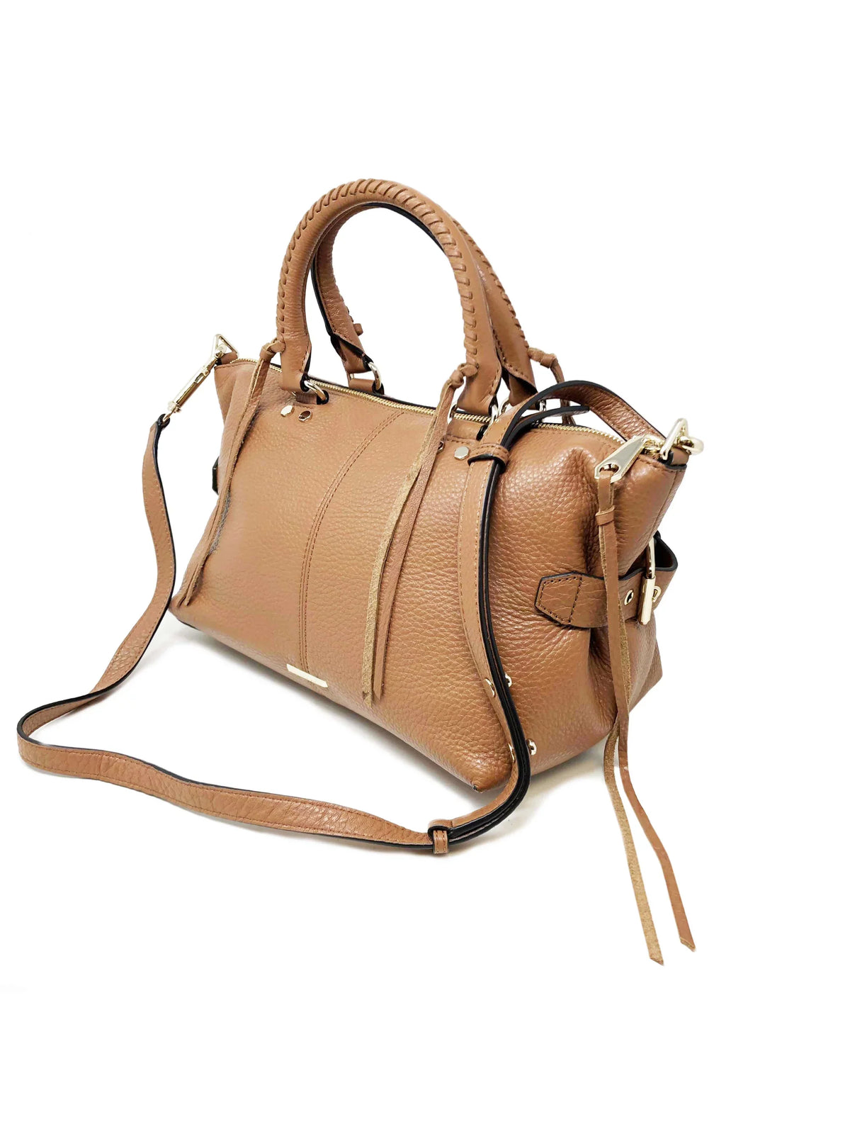 Minkoff Moto Tote Rebecca Purse Satchel Almond HF16LMOS26 Ladies Brown Leather