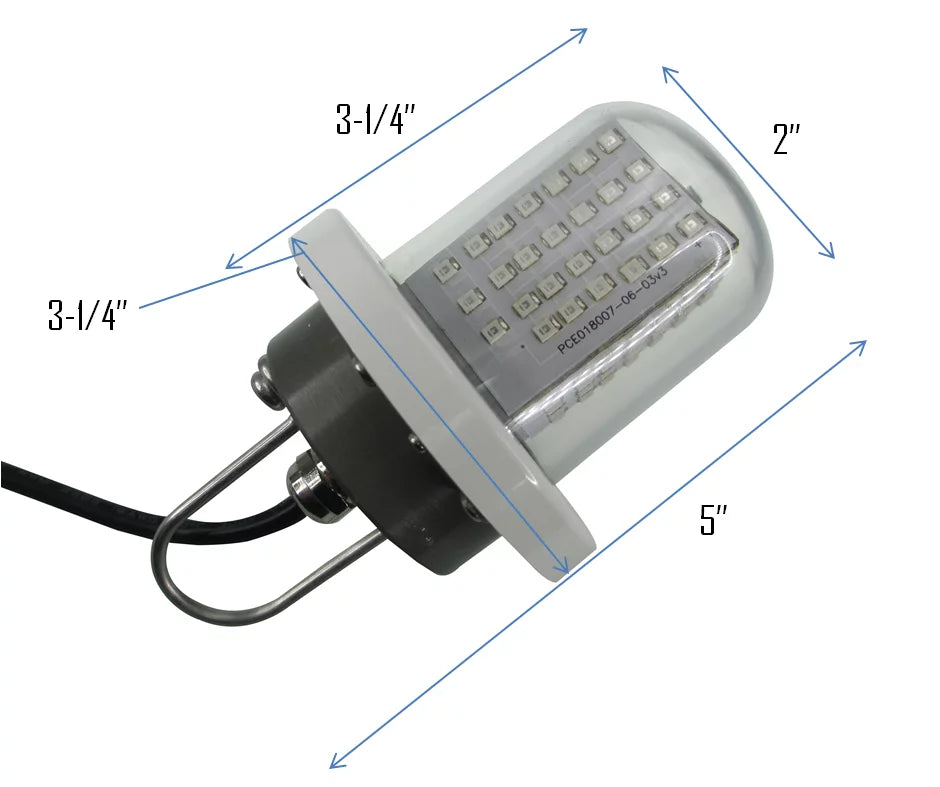 5" Fishing Boat Submersible Pactrade Underwater LED White IP68 Marine Light Night