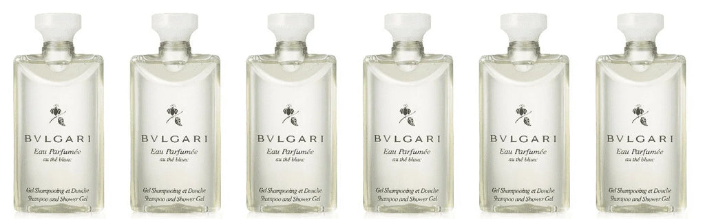 tea) Shower Bvlgari the and (white 2.5 Gel blanc Shampoo of Oz au Set 6
