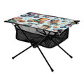 Driving Storage Fishing Travel Bag Portable Table Compact for Picnic Cartoon Folding Table Beach Bear Camping with Table exterior BBQ